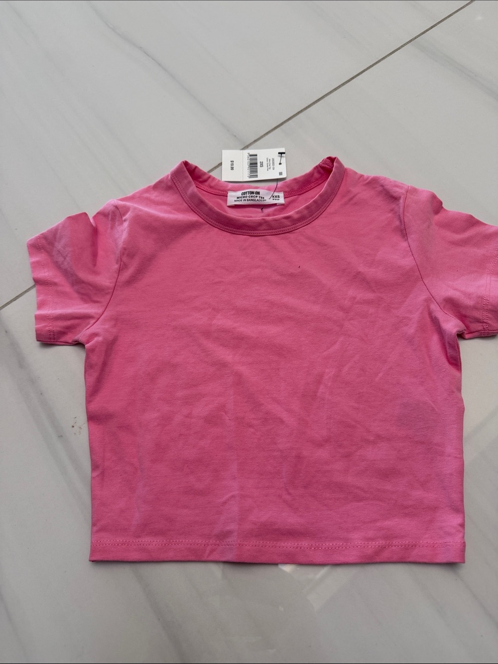Cotton On Girls Pink Short Sleeve Tee